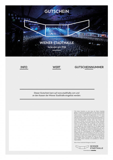 Stadthalle Wien Wertgutschein